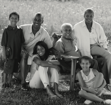 Multi-generational family portrait