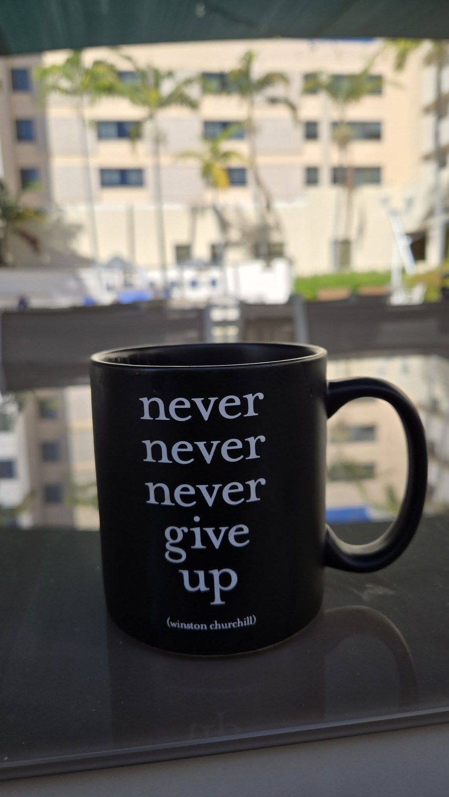 Detail-oriented lifestyle photograph of a mug